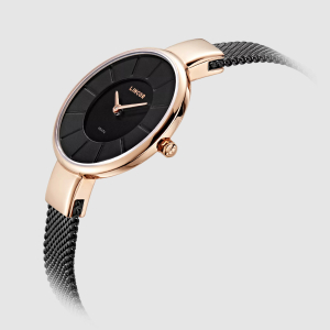 Lincor Uni Quartz Wrist Watch in Black and Gold