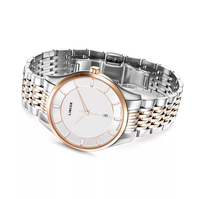 Lincor UNI Quartz Wristwatch in Gold and Silver