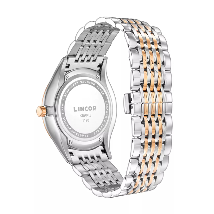 Lincor UNI Quartz Wristwatch in Gold and Silver