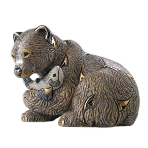 Статуэтка керамическая "Медведь гризли"