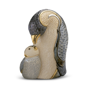 Статуэтка керамическая "Пингвин с детенышем"