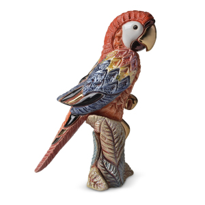 Статуэтка керамическая "Красный попугай"