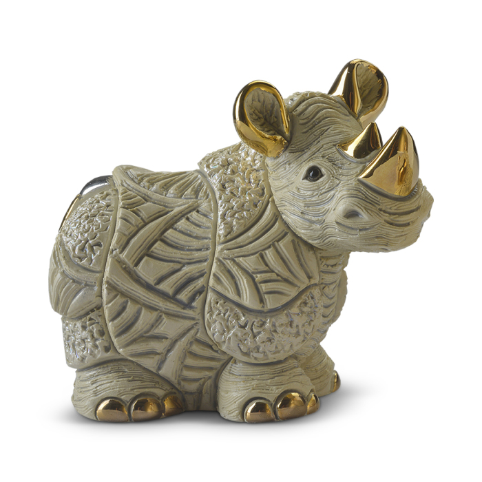 Статуэтка керамическая "Белый носорог"