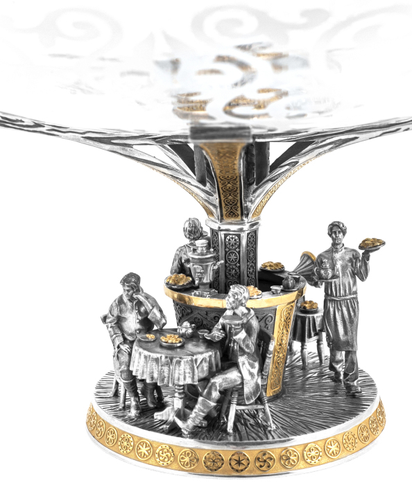 Ваза «Чаепитие в трактире»