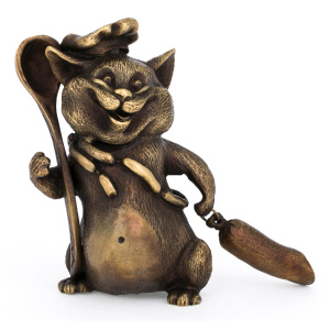 Статуэтка бронзовая "Кот" из серии «Восточный календарь»