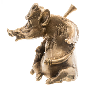 Статуэтка бронзовая "Свинья" из серии "Восточный календарь"