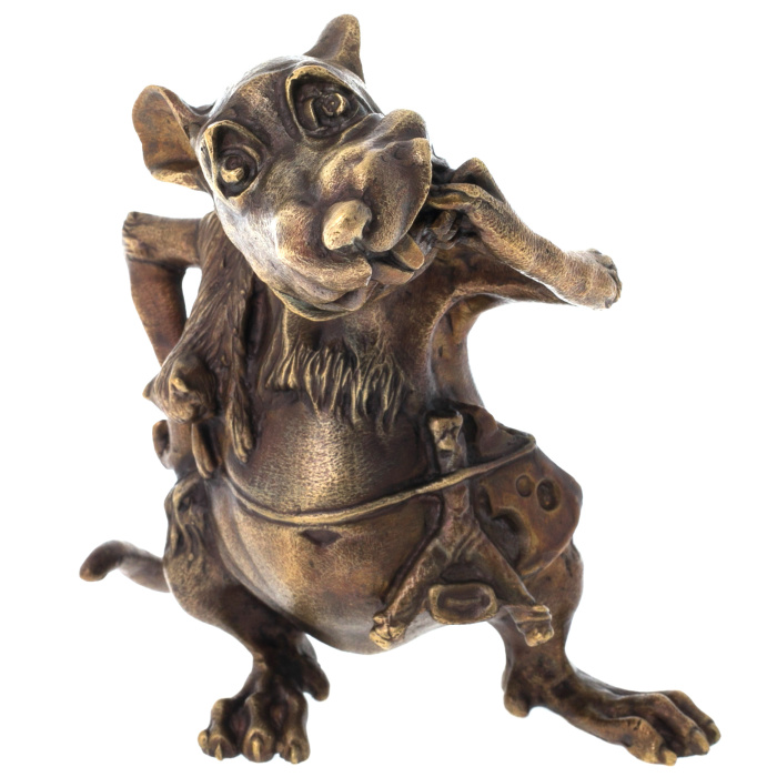 Статуэтка бронзовая "Крыса" из серии "Восточный календарь"