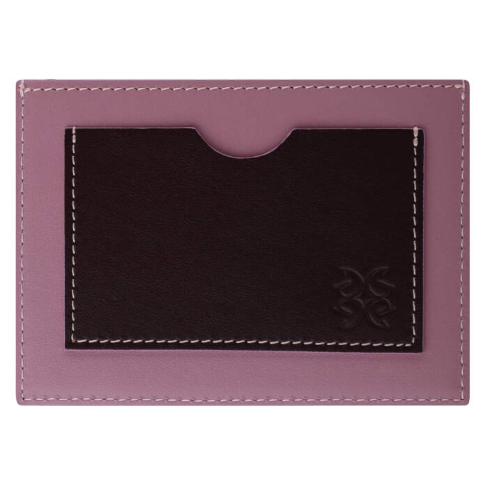 Чехол для кредитных карт "Монограмма" розовый/бордовый