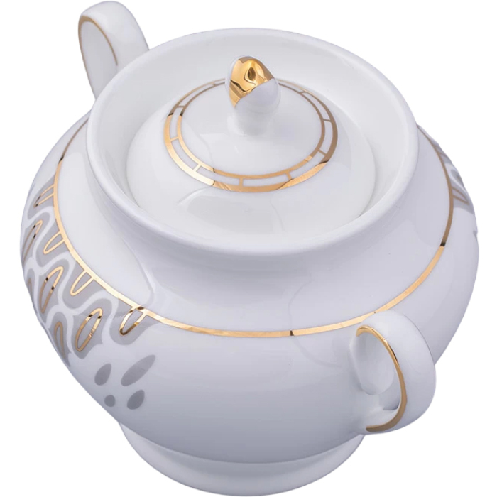 Сервиз чайный "Саламандра Грей" формы Весенняя, на 6 персон, 14 предметов