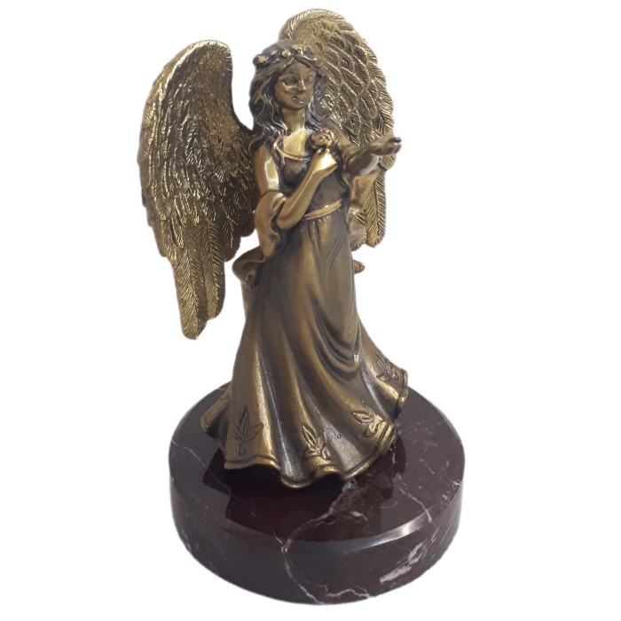 Статуэтка из бронзы и мрамора "Ангел добра"