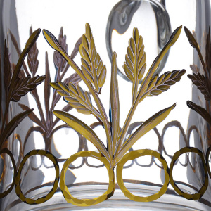 Хрустальный графин Timon "Tiziano" Golden/Palm
