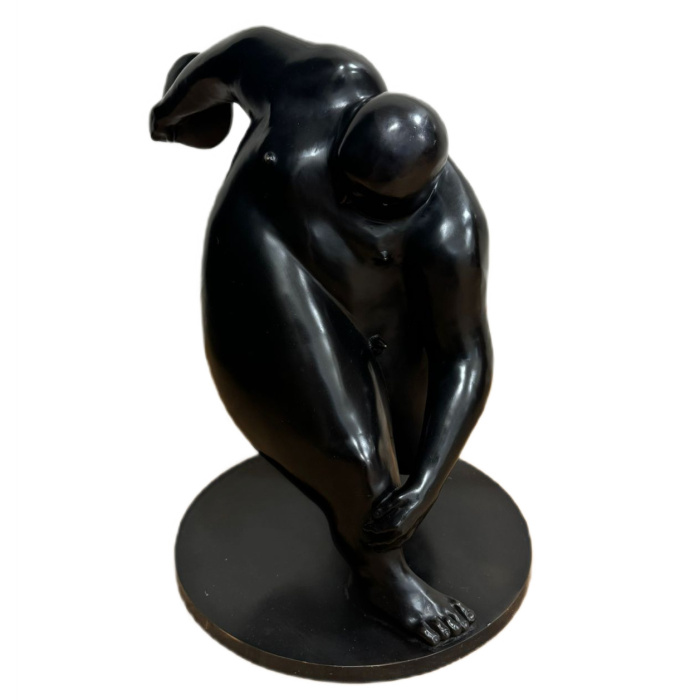 Скульптура из бронзы "Дискобол" с чернением