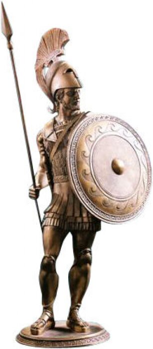 Скульптура бронзовая "Спартанский воин"