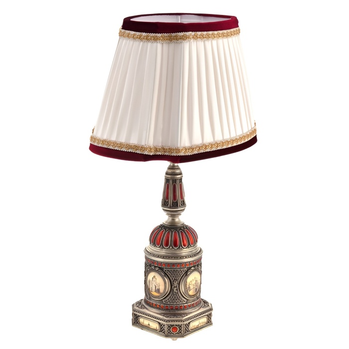 Настольная лампа "Старая Москва" с круглым основанием