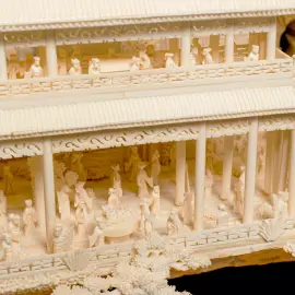 Композиция из бивня мамонта "Прекрасный Китай"