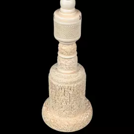 Композиция из бивня мамонта с кантонским шаром "Дракон и птицы"