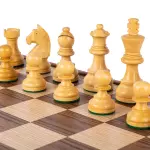 Шахматы из орехового дерева "Классика" с узором