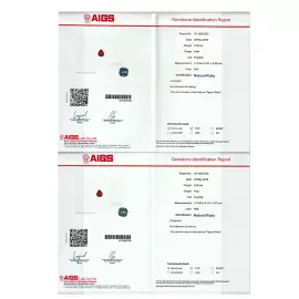 Необработанный мозамбикский рубин 10.06 карата – 11x9 мм, пара
