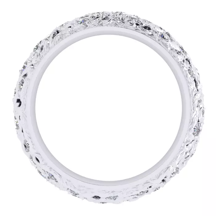 Комплект ювелирных украшений из белого золота "Звездная ночь"