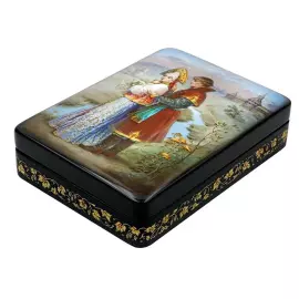 Шкатулка "Парочка" Шиковная, Федоскино