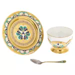 Чайный набор с самоваром "Чаепитие" на 6 персон, Златоуст