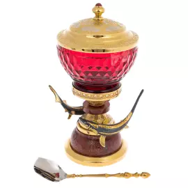 Икорница "Дары моря" на яшме, Златоуст