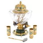 Икорный набор на нефрите "Посейдон" на 3 персоны, Златоуст