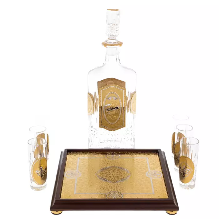 Набор для водки "In Vino Veritas" на 6 персон, Златоуст