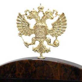 Настольный набор из обсидиана "Герб"