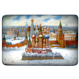 Шкатулка "Москва. Кремль" Тюрина, Федоскино