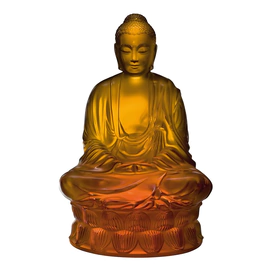 Хрустальная скульптура "Buddha" оранжевая