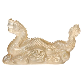 Хрустальная скульптура "Tianlong" золотистая