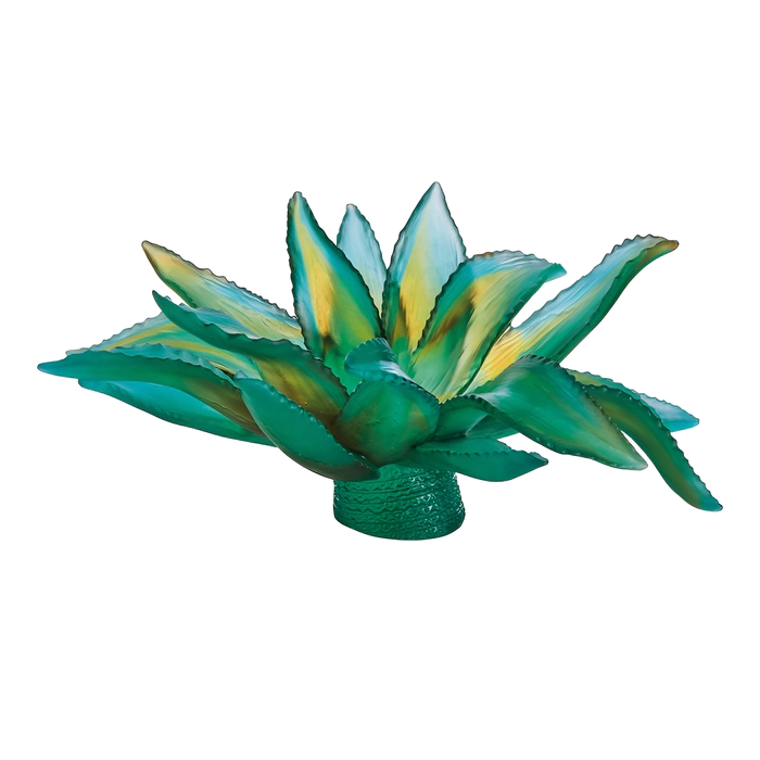 Хрустальное блюдо "Agave" зеленое