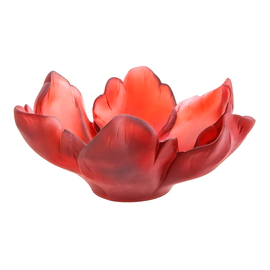 Мелочница из хрусталя "Tulip" красная