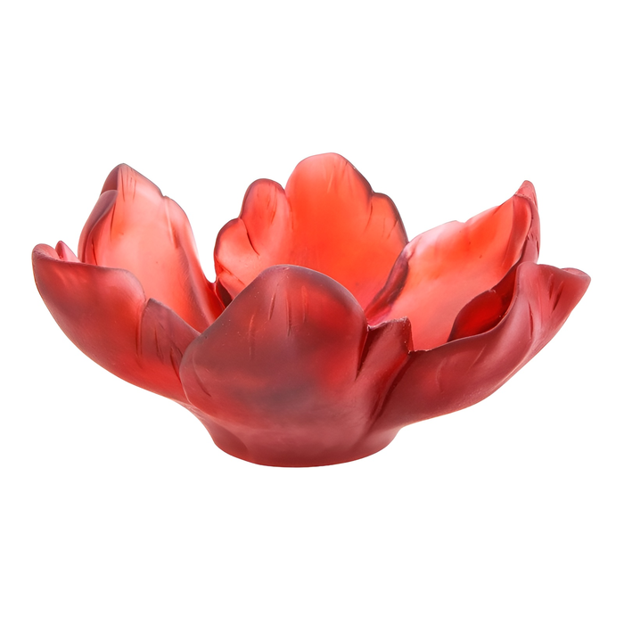 Мелочница из хрусталя "Tulip" красная
