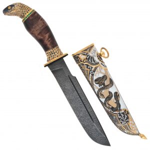 Нож украшенный "Змея" Златоуст
