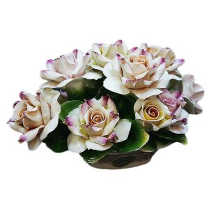 Декоративная корзинка "Чайные розы" (цветные)