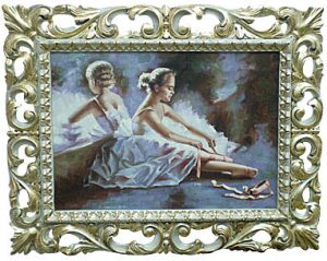 Картина "Балерина у зеркала"