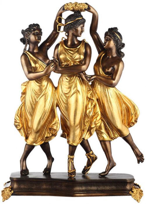 Скульптура бронзовая "Три танцовщицы"