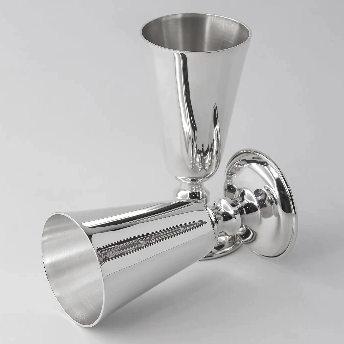 Set of vodka glasses made of silver No. 4 for 2 persons