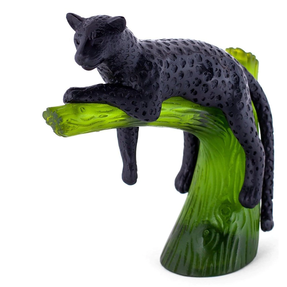 Хрустальная скульптура "Panther On Tree" разноцветная